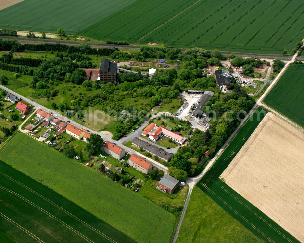 Aerial image Othfresen - Agricultural land and field boundaries surround the settlement area of the village in Othfresen in the state Lower Saxony, Germany