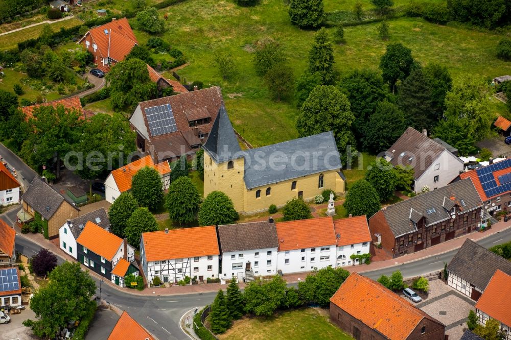 Aerial photograph Flierich - Village core in Flierich in the state North Rhine-Westphalia