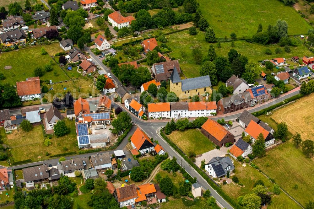 Flierich from above - Village core in Flierich in the state North Rhine-Westphalia