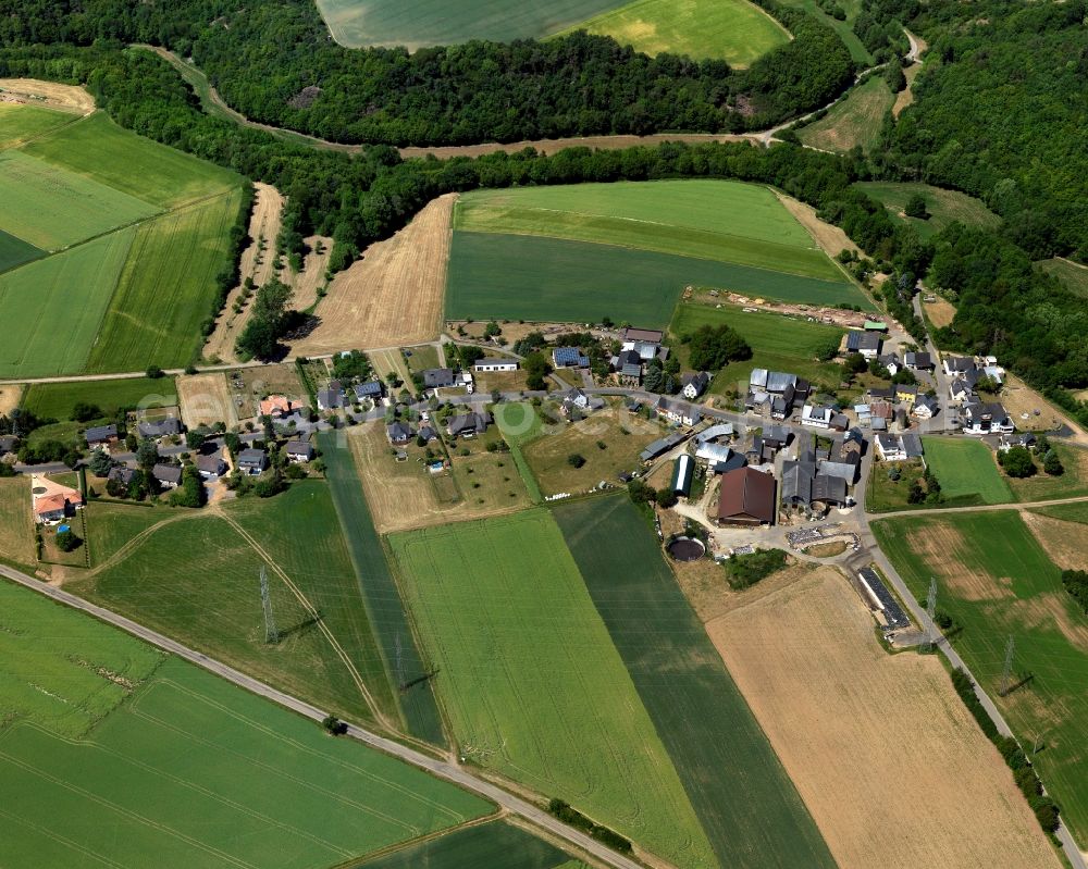 Forst(Eifel) from above - Village core of in Forst(Eifel) in the state Rhineland-Palatinate