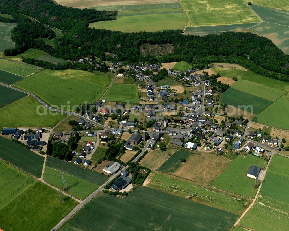 Forst(Eifel) from the bird's eye view: Village core of in Forst(Eifel) in the state Rhineland-Palatinate