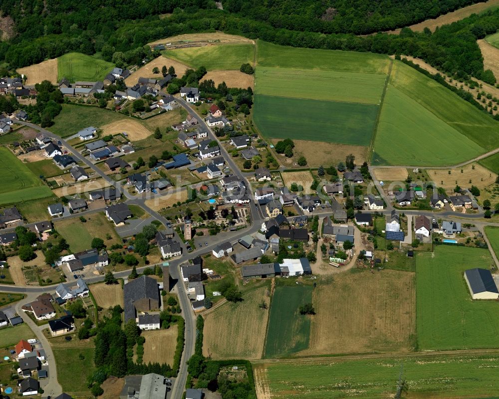 Aerial image Forst(Eifel) - Village core of in Forst(Eifel) in the state Rhineland-Palatinate