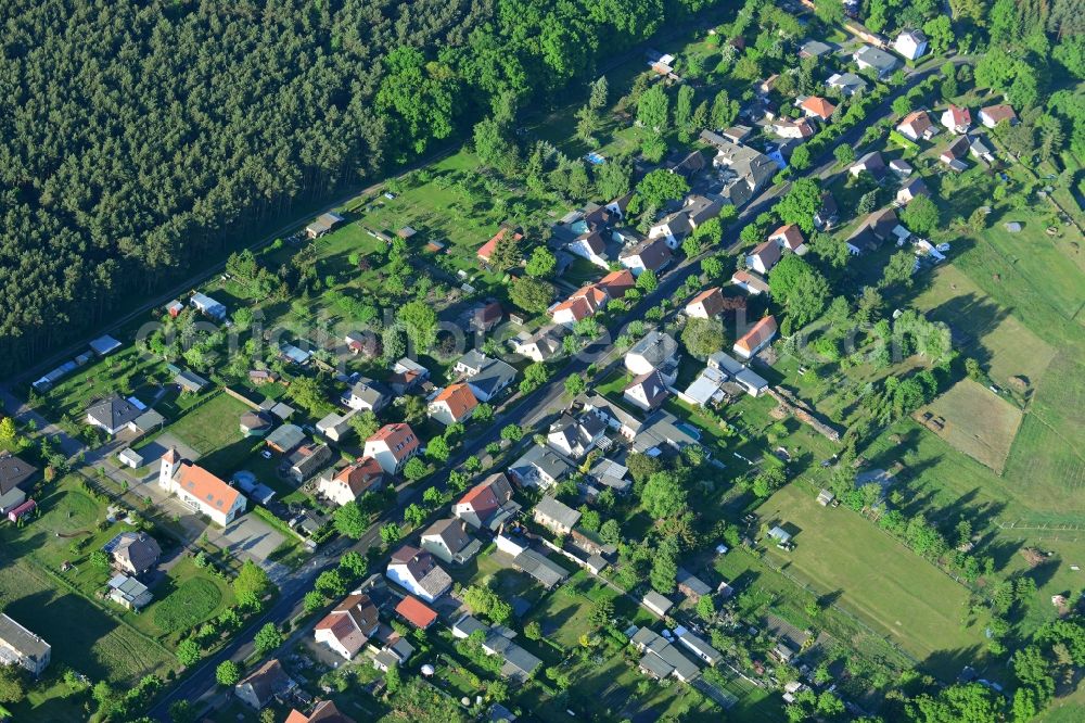 Freienhagen, Liebenwalde from above - Village core in Freienhagen, Liebenwalde in the state Brandenburg