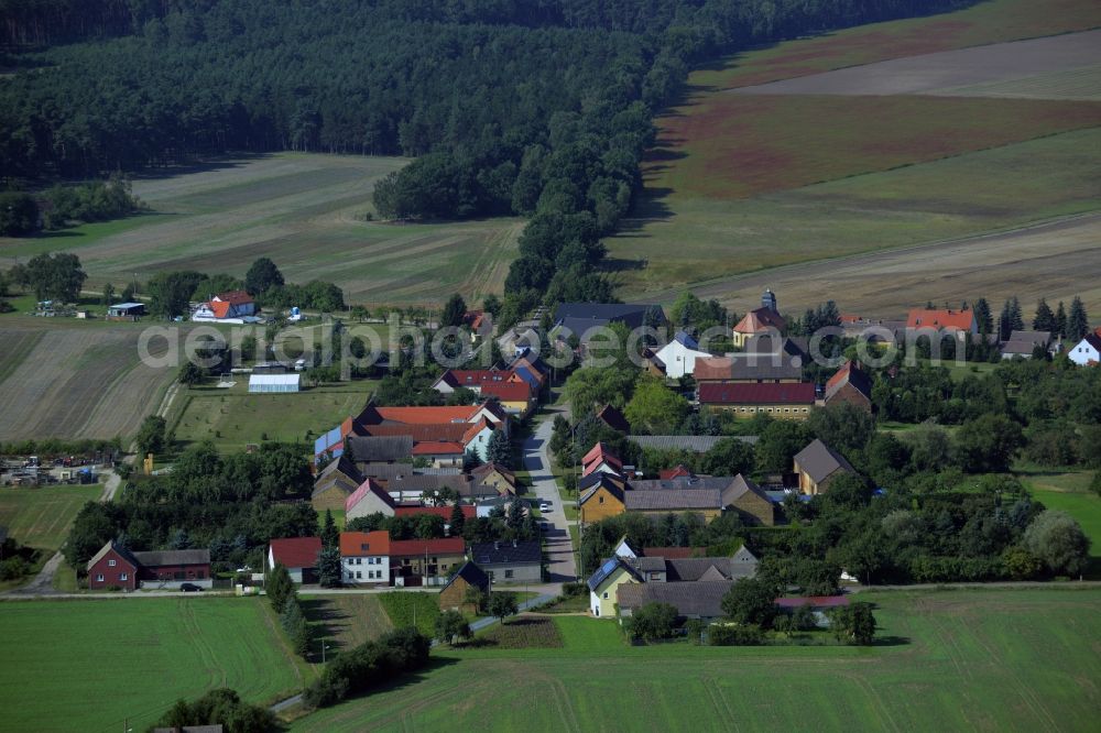 Grabo from above - Village core in Grabo in the state Saxony-Anhalt