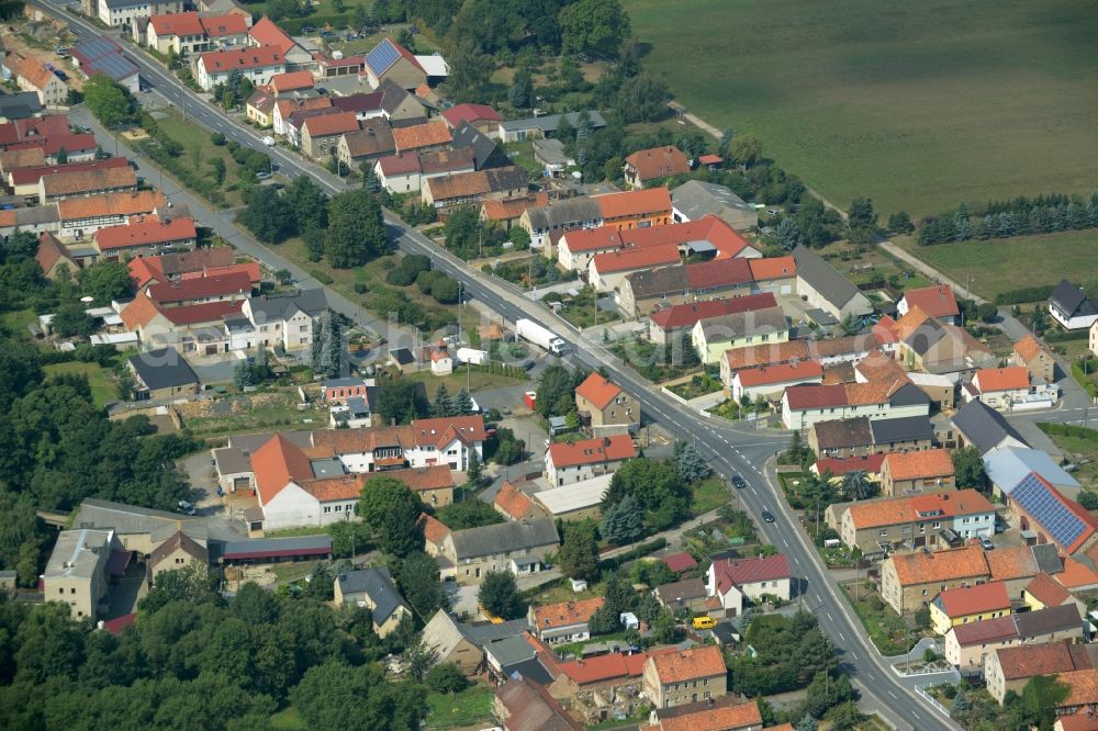 Aerial image Großenhain - Village core in Grossenhain in the state Saxony