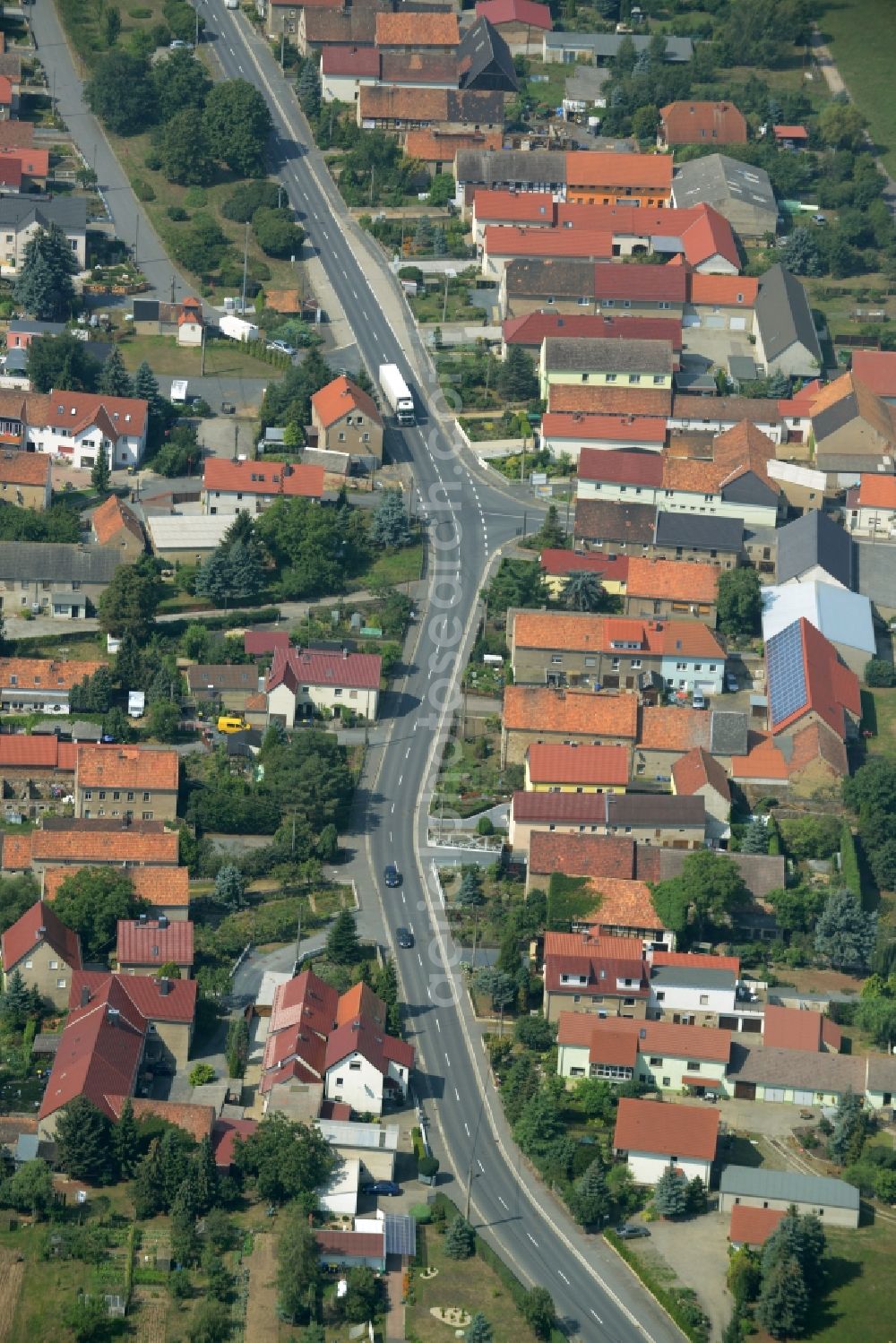 Aerial image Großenhain - Village core in Grossenhain in the state Saxony