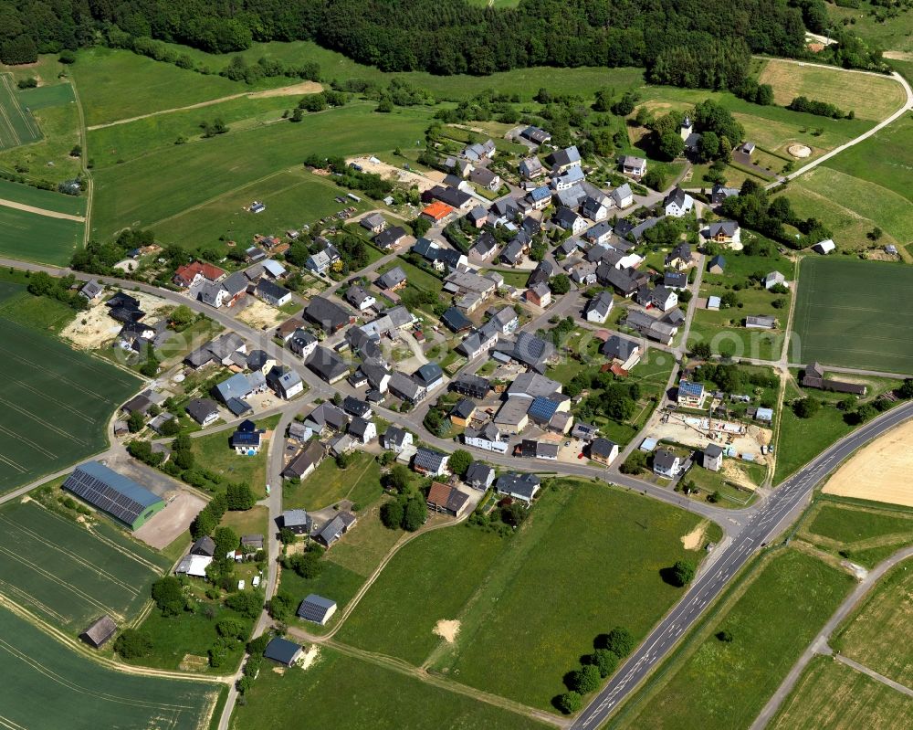 Aerial image Hahn - Village core in Hahn in the state Rhineland-Palatinate