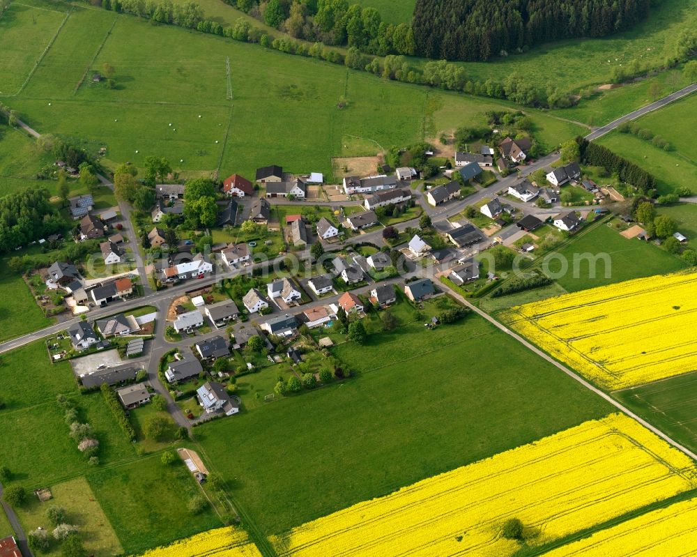 Aerial image Hattert, Laad - Village core in Hattert, Laad in the state Rhineland-Palatinate