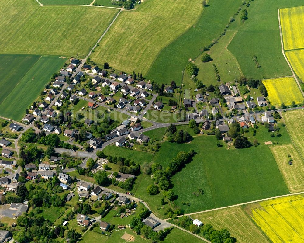 Aerial image Hattert - Village core in Hattert in the state Rhineland-Palatinate