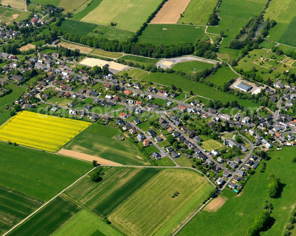 Aerial photograph Hattert - Village core in Hattert in the state Rhineland-Palatinate