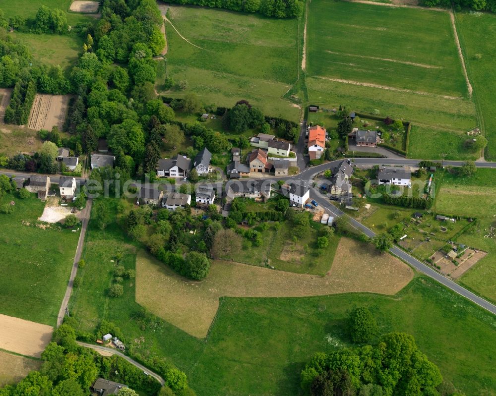 Aerial image Hilgert, Faulbach - Village core in Hilgert, Faulbach in the state Rhineland-Palatinate