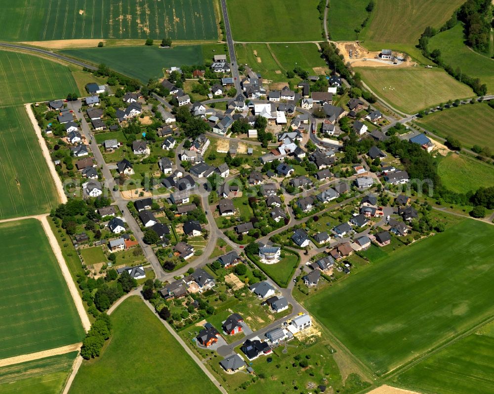 Aerial image Keidelheim - Village core in Keidelheim in the state Rhineland-Palatinate