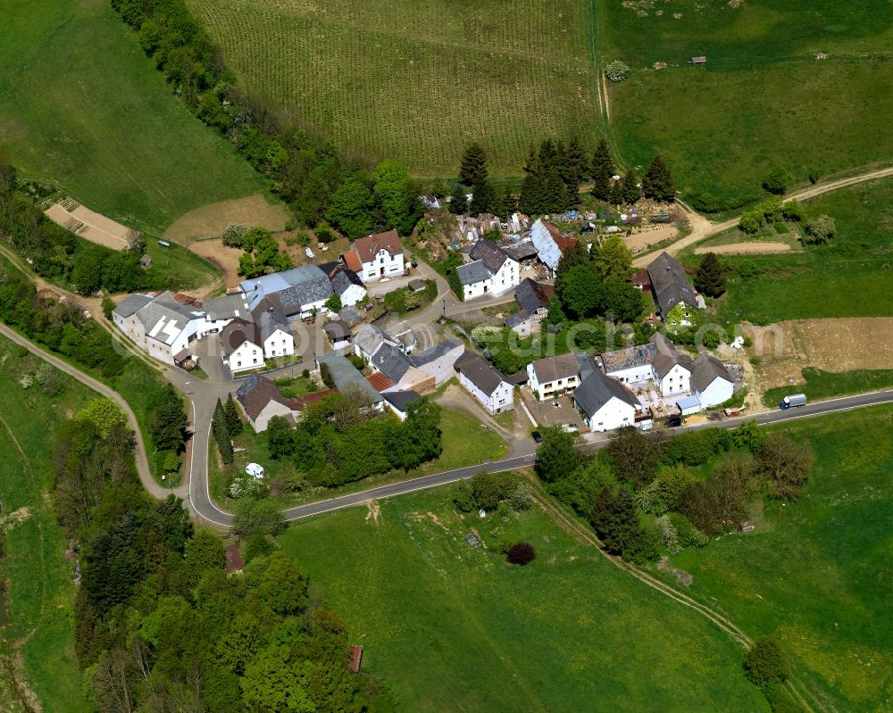 Aerial image Kempenich, Engeln - Village core of in Kempenich, Engeln in the state Rhineland-Palatinate