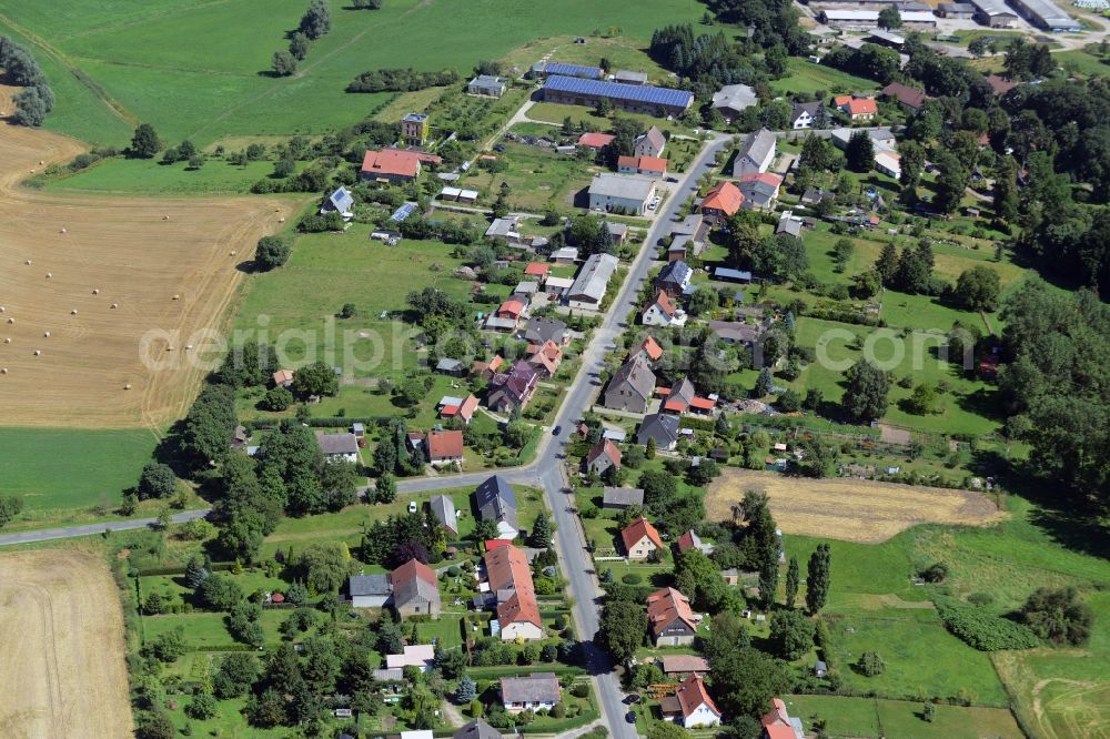 Aerial image Klein Vielen - Village core in Klein Vielen in the state Mecklenburg - Western Pomerania