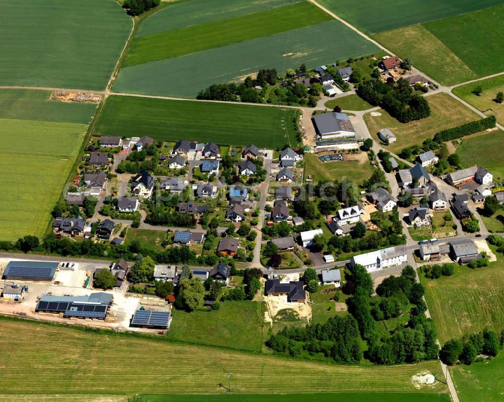 Klosterkumbd from above - Village core in Klosterkumbd in the state Rhineland-Palatinate