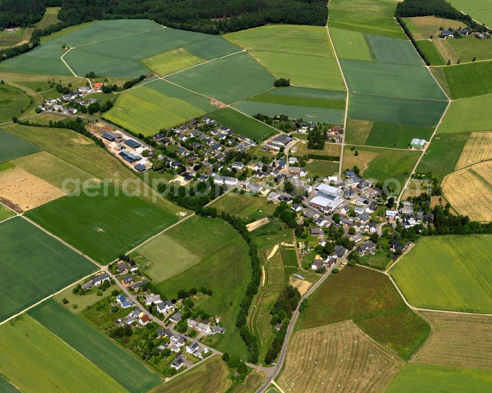 Aerial image Klosterkumbd, St.Georgenhausen - Village core in Klosterkumbd, St.Georgenhausen in the state Rhineland-Palatinate