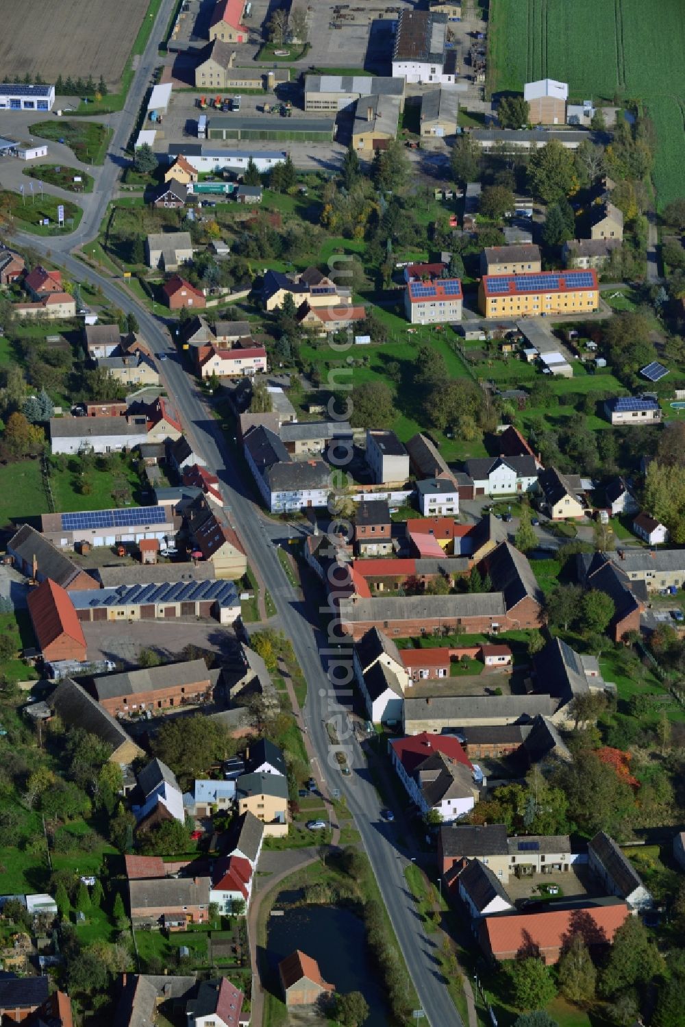 Aerial photograph Kropstädt - Village in Kropstaedt in Saxony-Anhalt