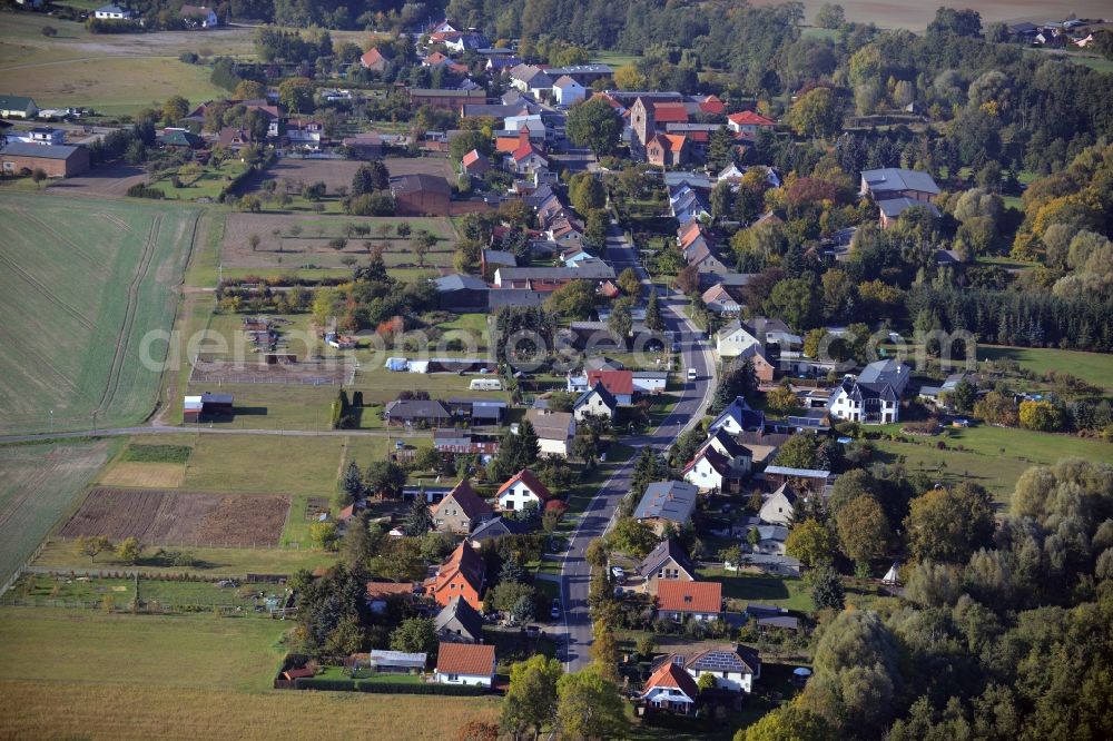 Aerial photograph Krummensee - Village core in Krummensee in the state Brandenburg