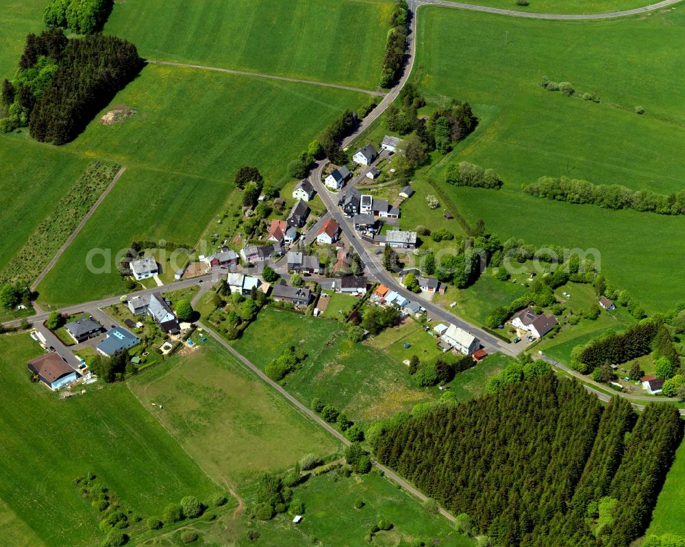 Aerial photograph Löhnfeld, Liebenscheid - Village core in Loehnfeld, Liebenscheid in the state Rhineland-Palatinate