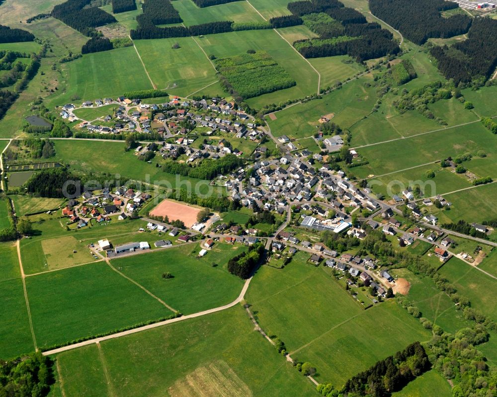 Liebenscheid from the bird's eye view: Village core in Liebenscheid in the state Rhineland-Palatinate