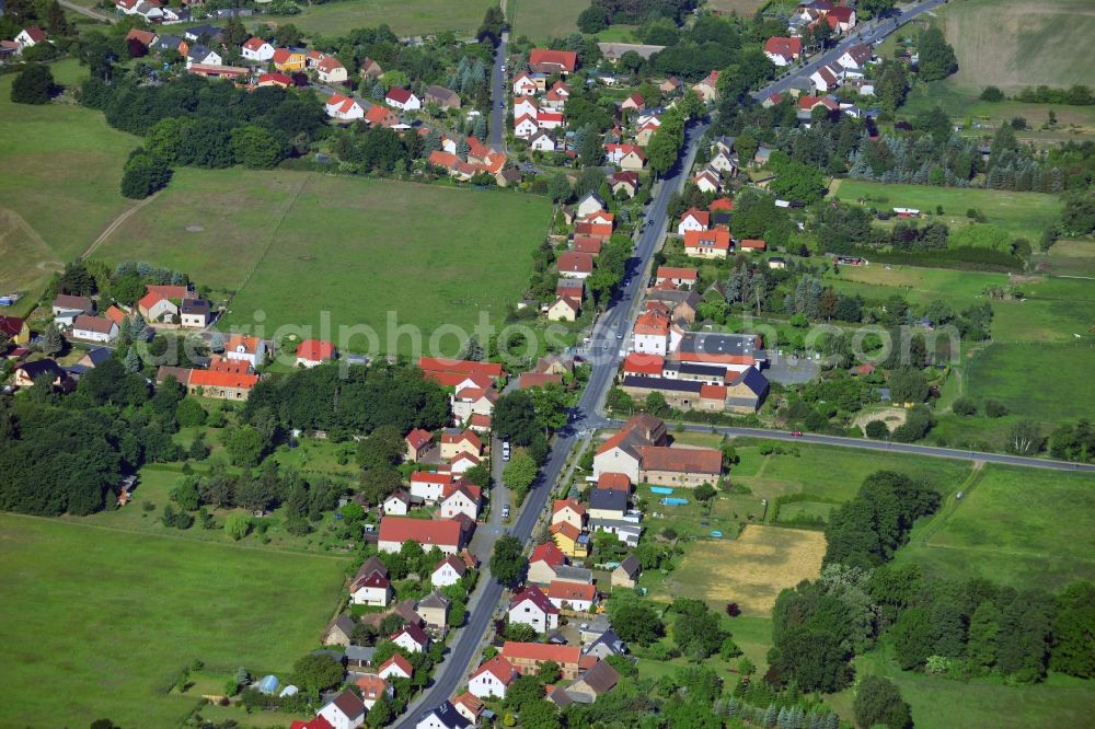 Aerial photograph Löwenbruch - Village core in Loewenbruch in the state Brandenburg