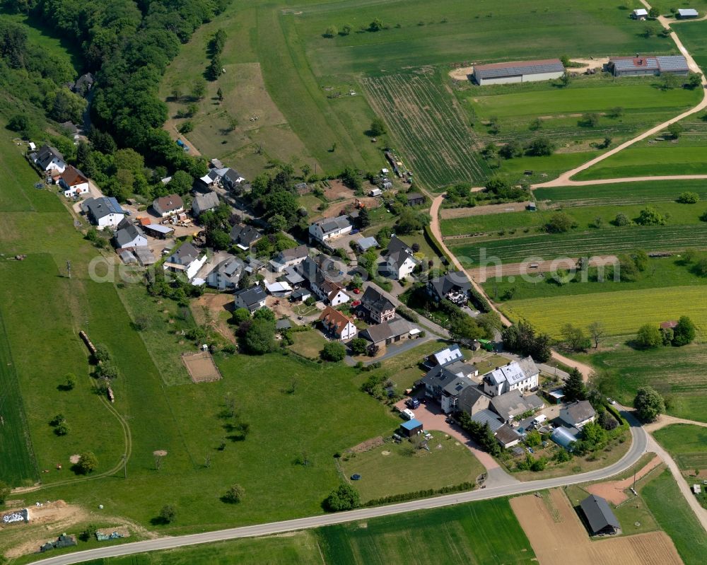 Aerial photograph Mandern, Siebenborn - Village core in Man dern, Siebenborn in the state Rhineland-Palatinate