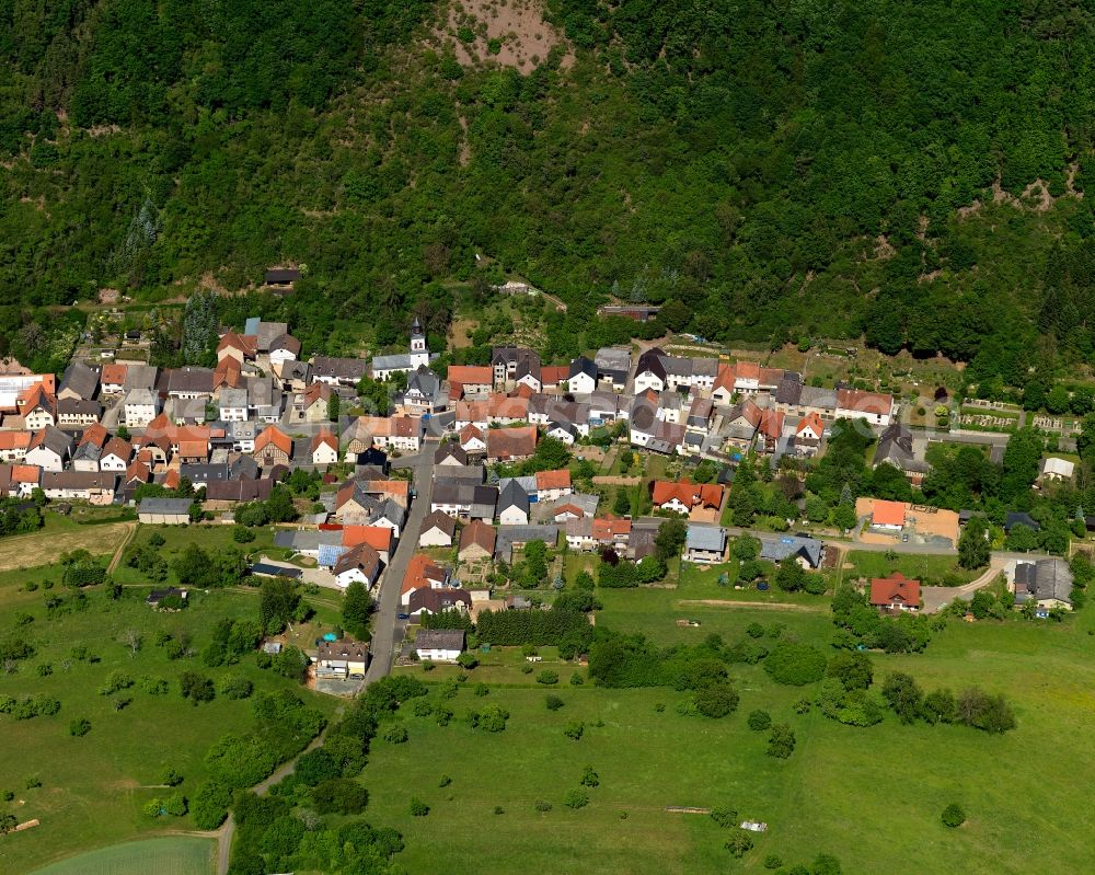 Aerial photograph Meckenbach - Village core of Meckenbach in Rhineland-Palatinate