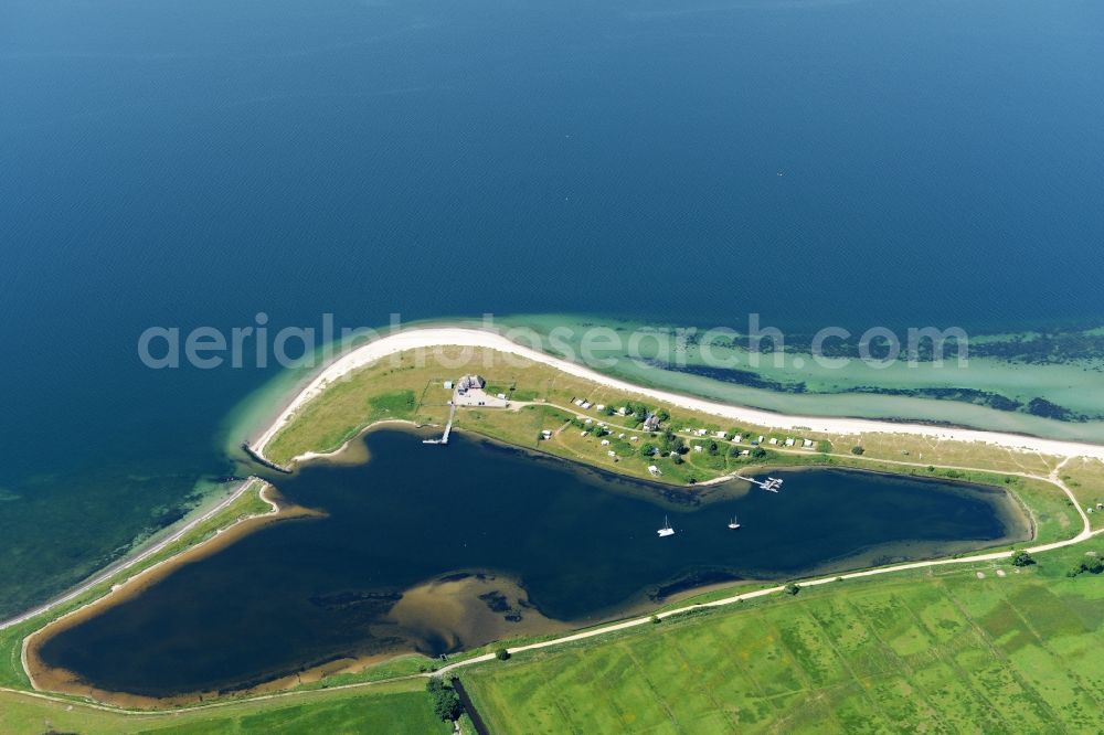 Altenhof from the bird's eye view: Village on marine coastal area of Baltic Sea in Altenhof in the state Schleswig-Holstein