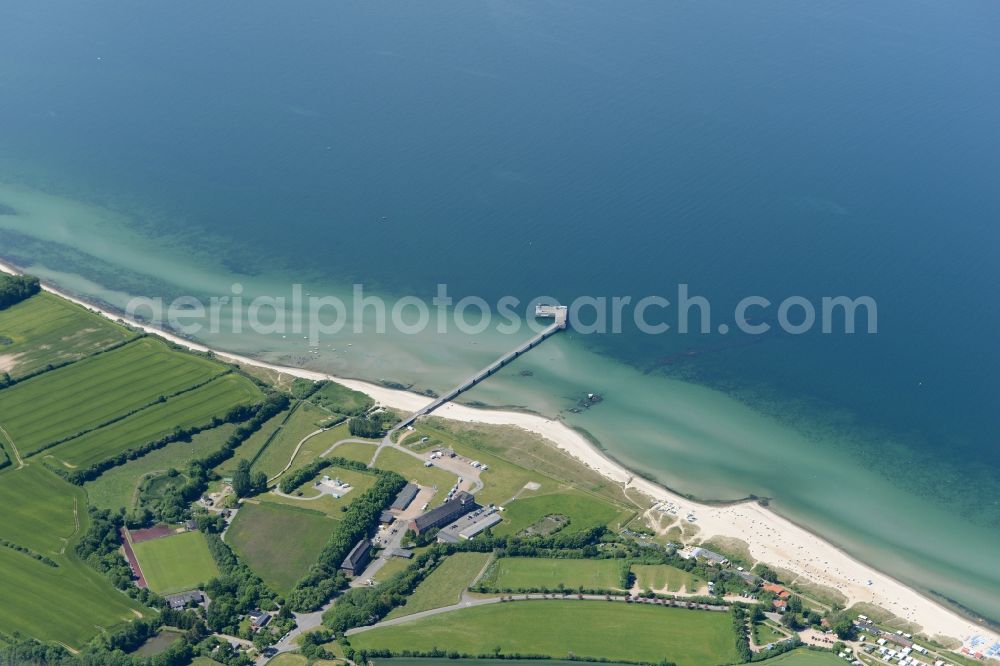 Aerial photograph Surendorf - Village on marine coastal area of Baltic Sea in Surendorf in the state Schleswig-Holstein