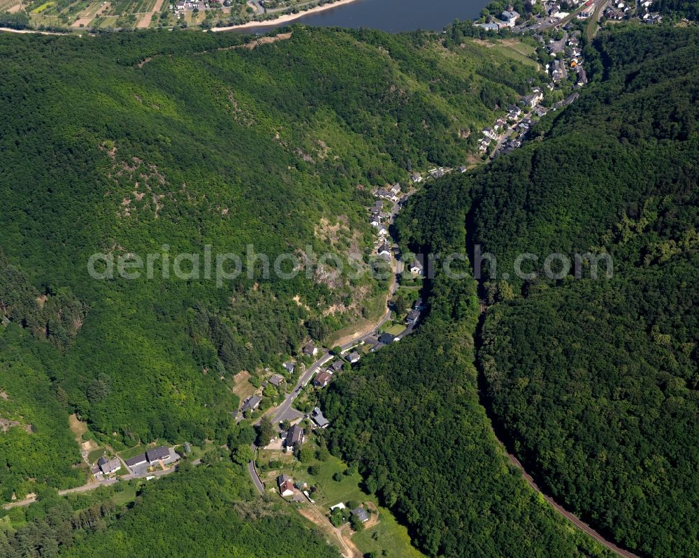 Aerial image Mühltal, Boppard - Village core in Muehltal, Boppard in the state Rhineland-Palatinate