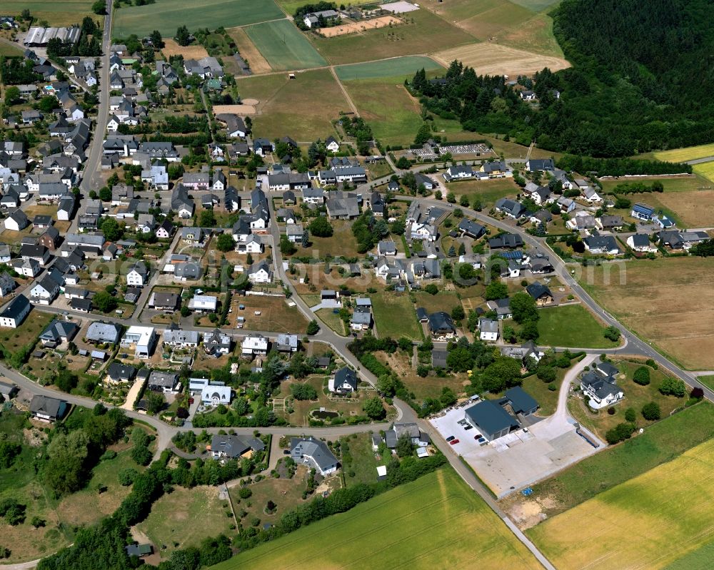 Aerial photograph Mörsdorf - Village core of in Moersdorf in the state Rhineland-Palatinate