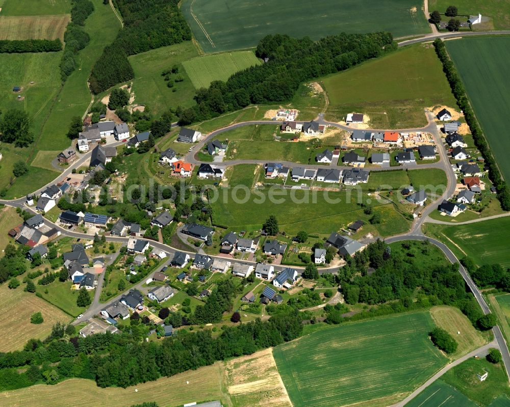 Aerial photograph Nannhausen - Village core in Nannhausen in the state Rhineland-Palatinate