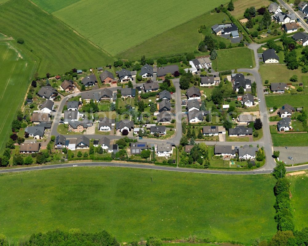 Nannhausen from the bird's eye view: Village core in Nannhausen in the state Rhineland-Palatinate