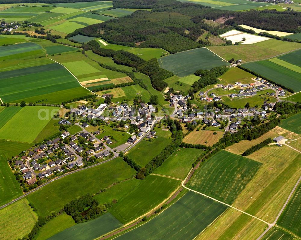 Aerial image Nannhausen - Village core in Nannhausen in the state Rhineland-Palatinate