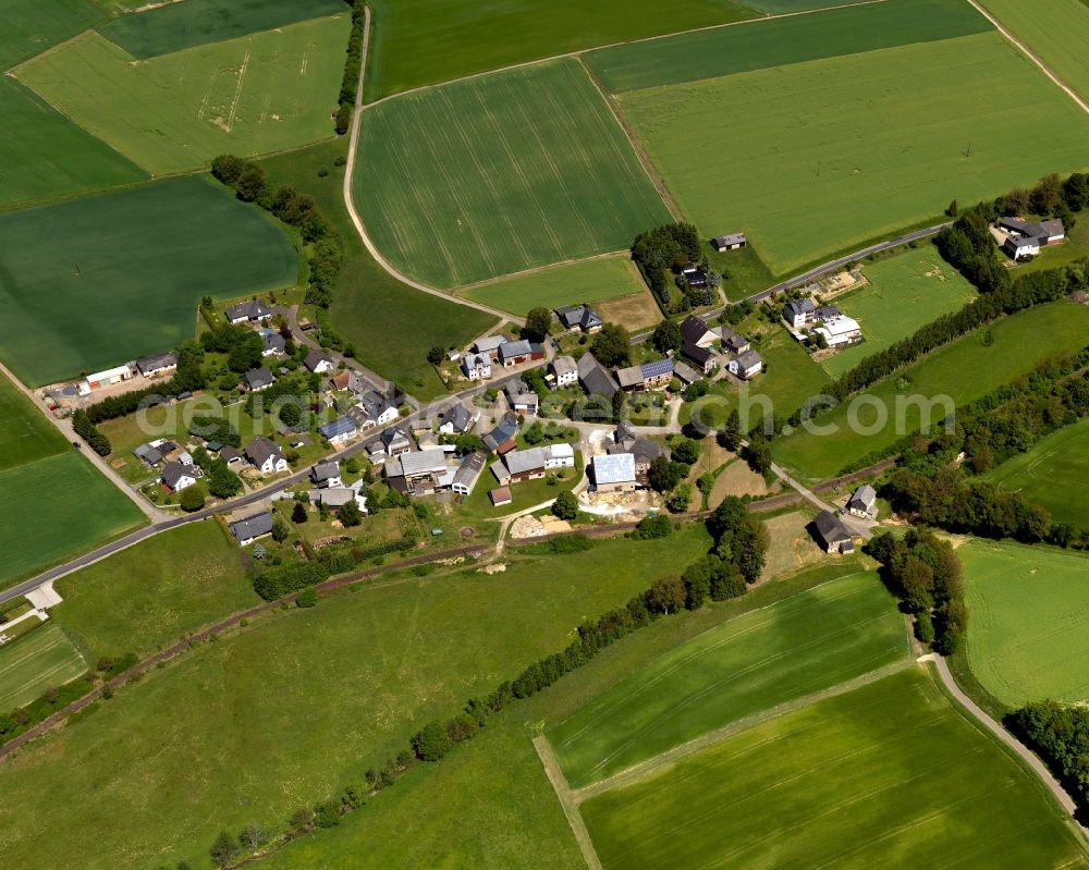 Aerial image Nickweiler, Nannhausen - Village core in Nickweiler, Nannhausen in the state Rhineland-Palatinate