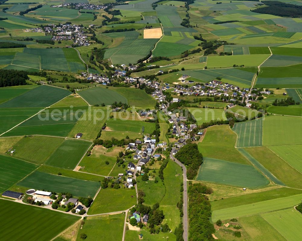 Aerial photograph Nickweiler, Nannhausen - Village core in Nickweiler, Nannhausen in the state Rhineland-Palatinate