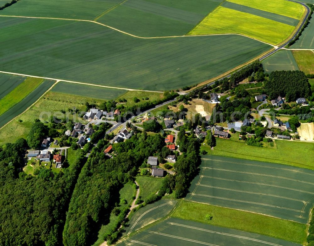 Niederzissen, Rodder from the bird's eye view: Village core of in Niederzissen, Rodder in the state Rhineland-Palatinate