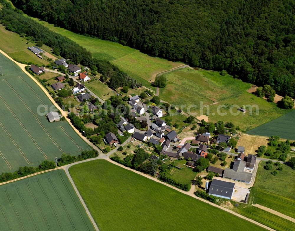 Aerial image Niederzissen, Rodder - Village core of in Niederzissen, Rodder in the state Rhineland-Palatinate