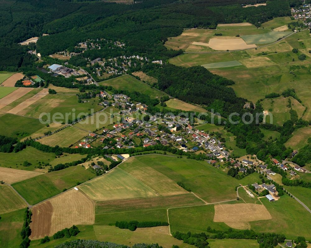 Aerial image Oberhambach - Village core of in Oberhambach in the state Rhineland-Palatinate