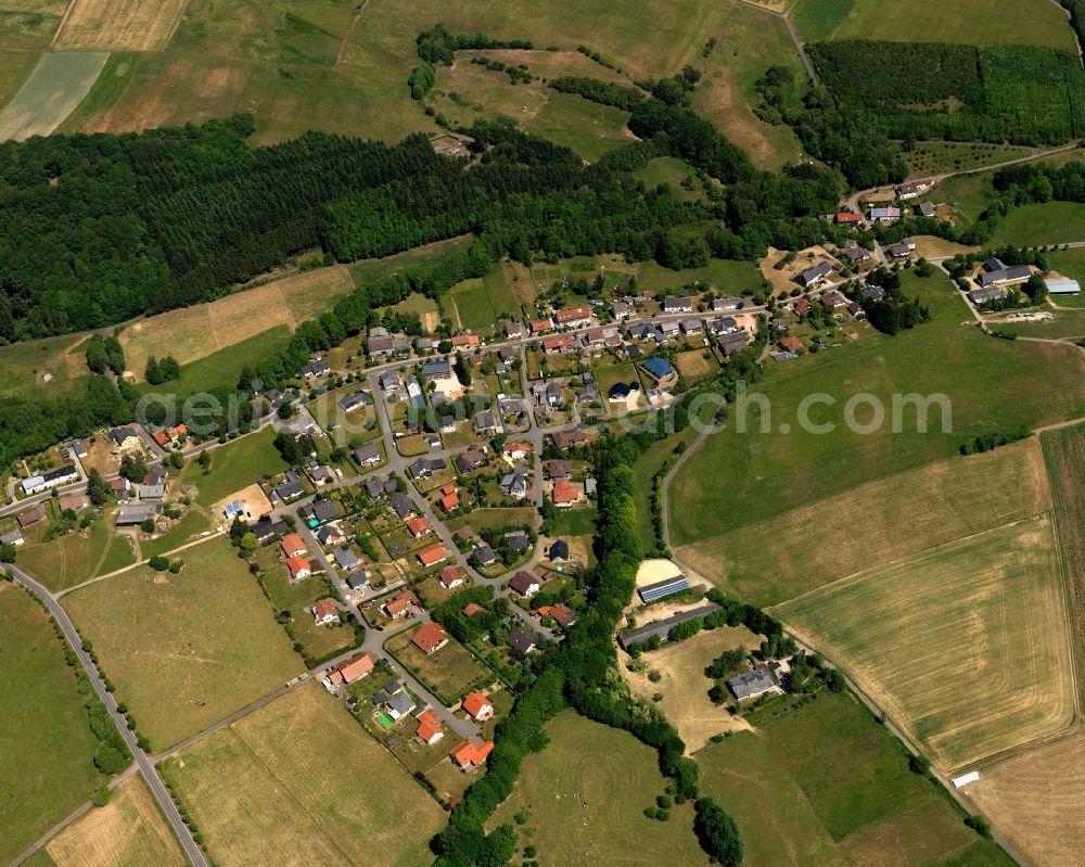 Aerial photograph Oberhambach - Village core of in Oberhambach in the state Rhineland-Palatinate