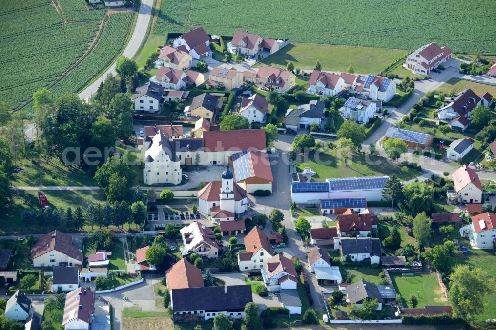 Aerial photograph Offendorf - Village core in Offendorf in the state Bavaria