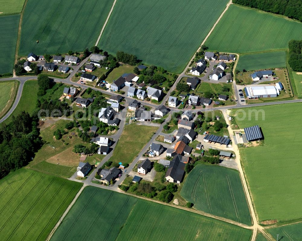 Aerial photograph Oppertshausen - Village core in Oppertshausen in the state Rhineland-Palatinate