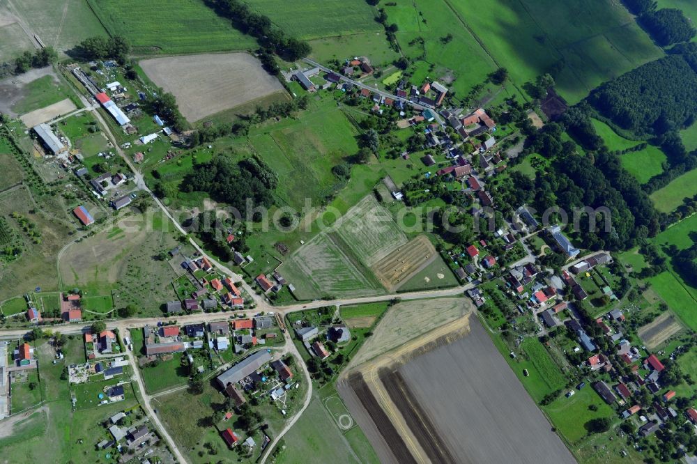 Groß-Ziethen from above - Village and town view of Gross-Ziethen in Brandenburg