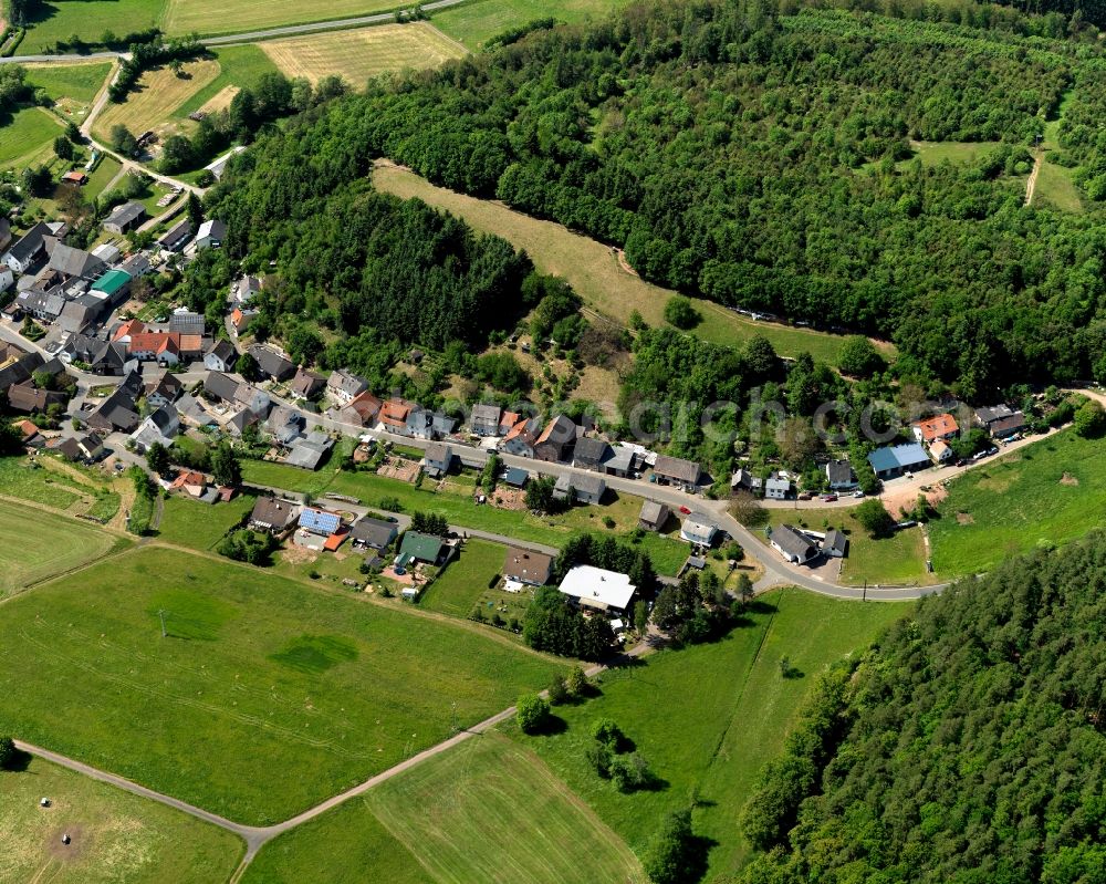 Otzweiler from above - Village core of Otzweiler in Rhineland-Palatinate