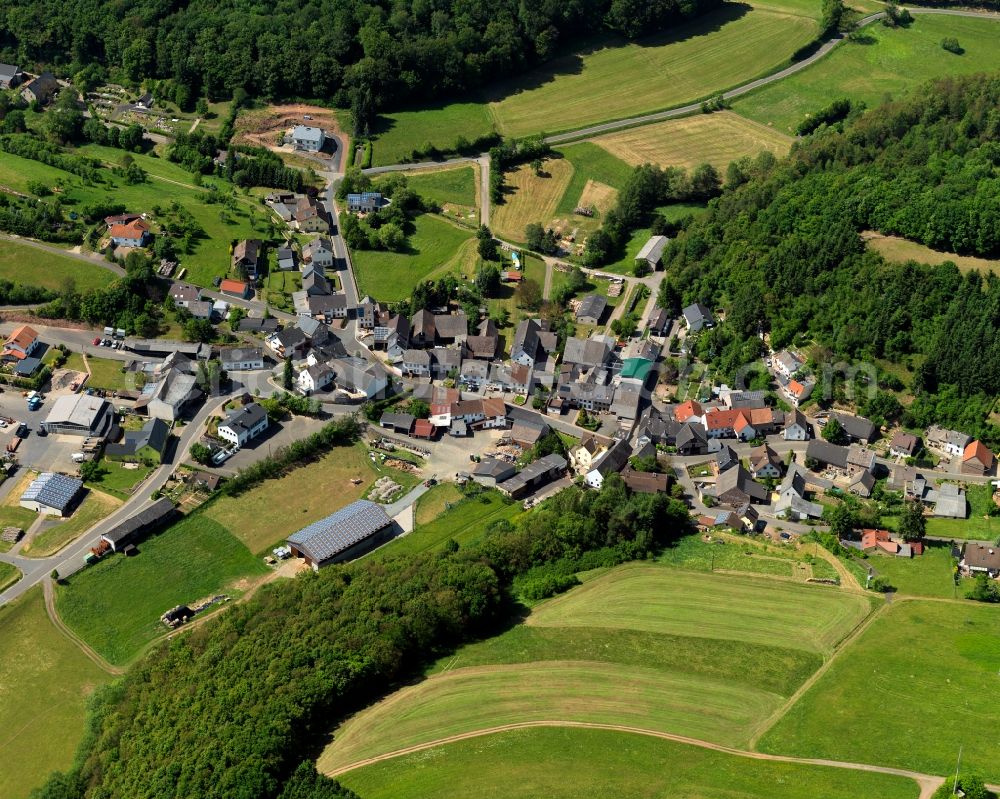 Otzweiler from the bird's eye view: Village core of Otzweiler in Rhineland-Palatinate