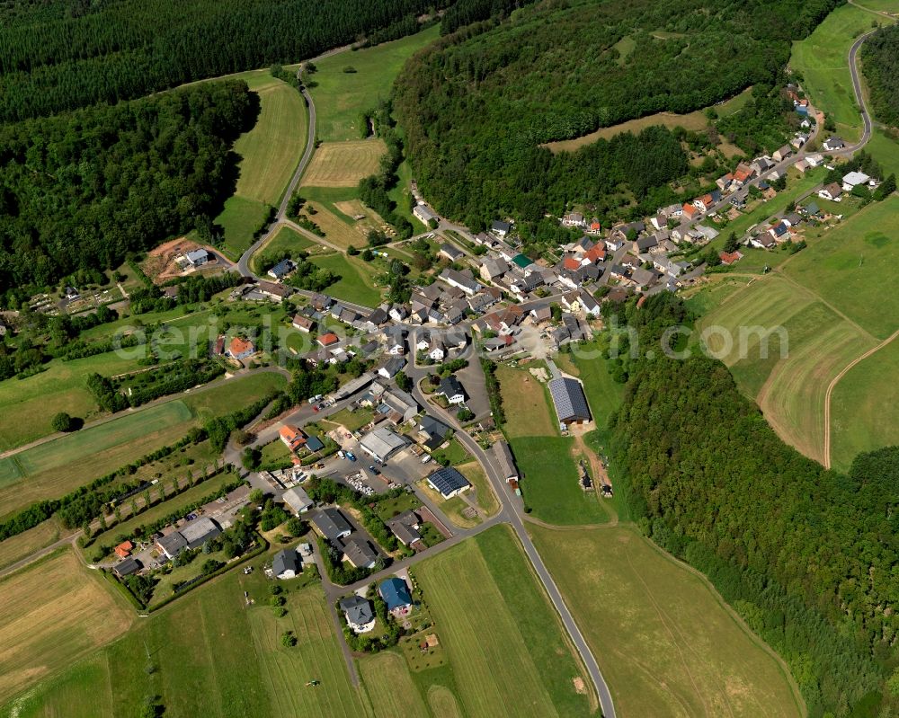 Aerial image Otzweiler - Village core of Otzweiler in Rhineland-Palatinate