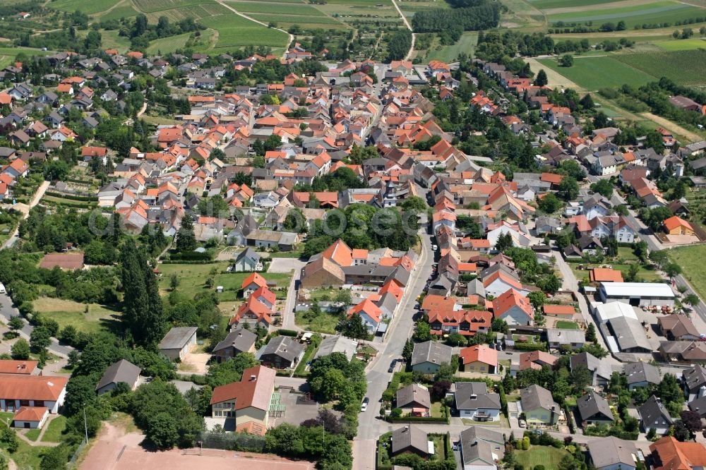 Aerial image Partenheim - A view of the village of Partenheim in the state of Rhineland-Palatinate