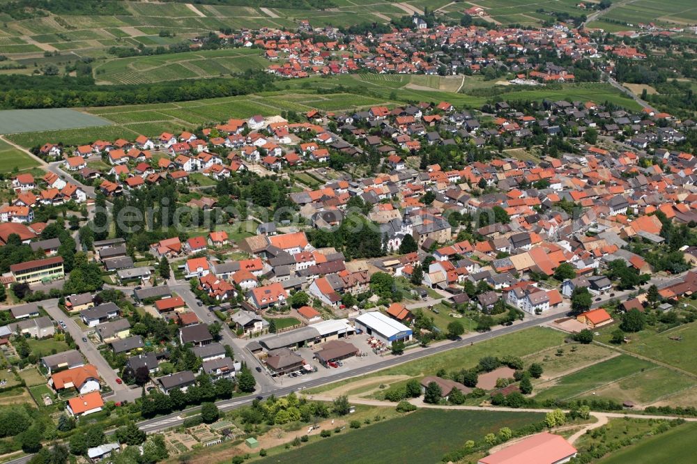 Aerial photograph Partenheim - A view of the village of Partenheim in the state of Rhineland-Palatinate