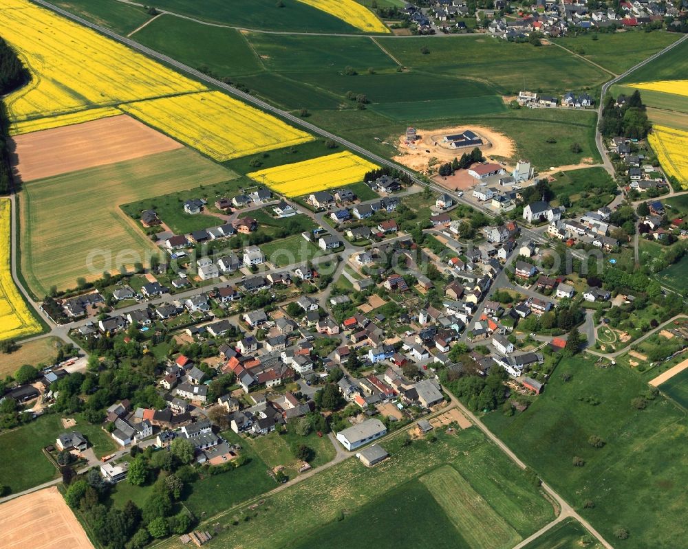 Pohl from the bird's eye view: Village core in Pohl in the state Rhineland-Palatinate