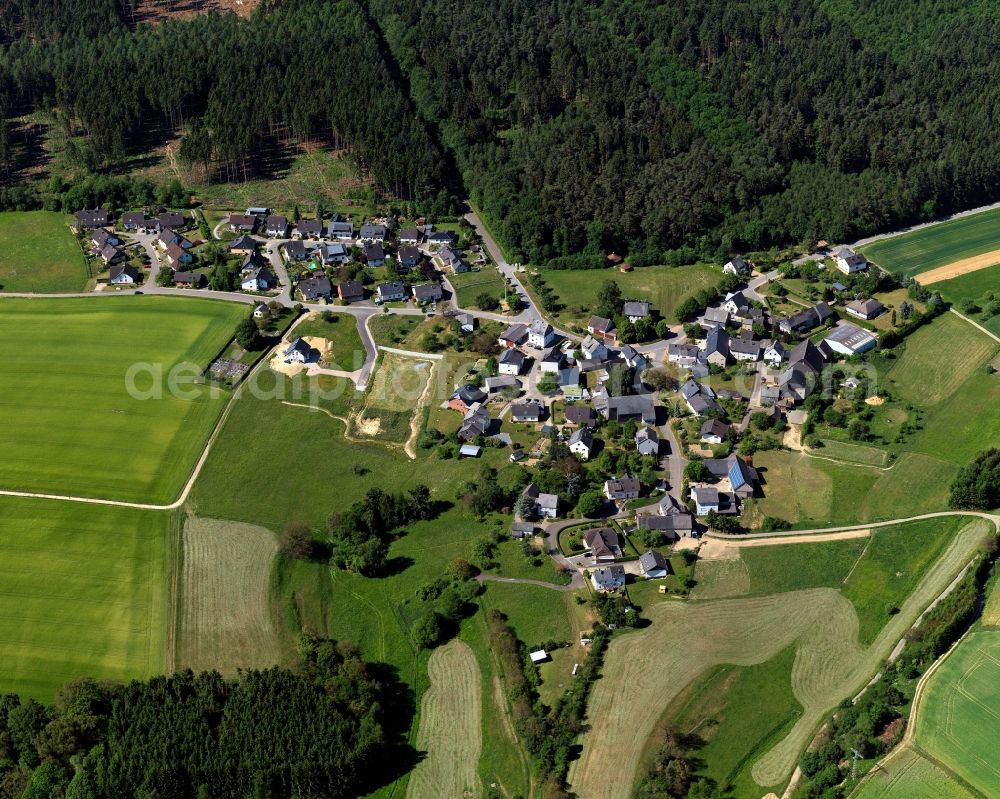 Aerial photograph Rödern - Village core in Roedern in the state Rhineland-Palatinate